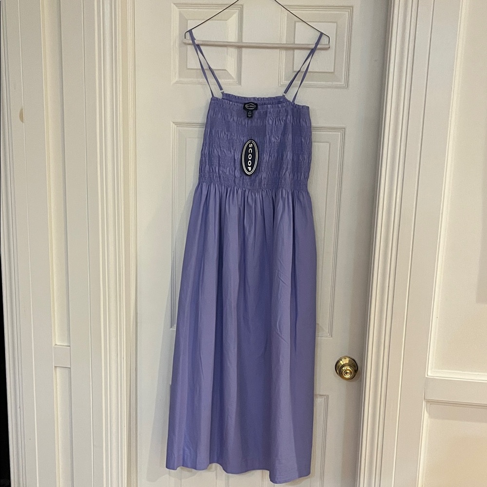 NWTWomen’s Lavender Smocked Dress with Spaghetti Straps